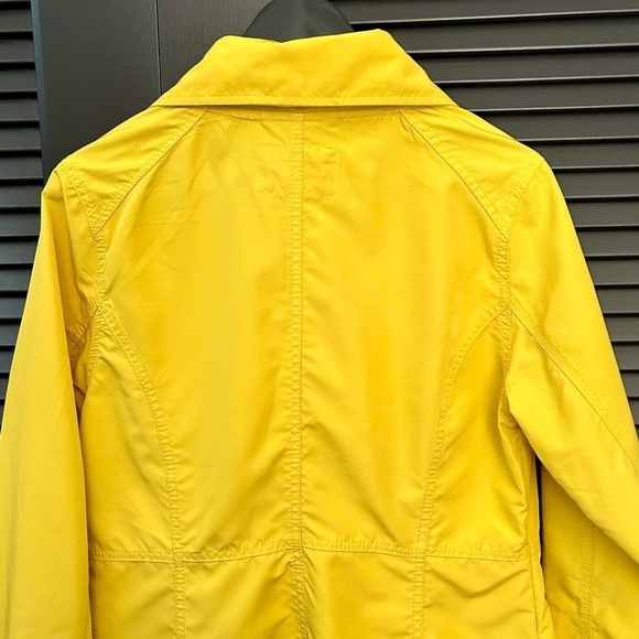 Hurley Bright Yellow Windbreaker Jacket, Double Breasted, Size Small - Picture 10 of 14